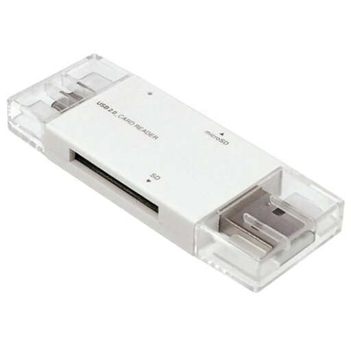Digio2 USB2.0 Type-C&A カードリーダー CRW-DCSD88W ホワイト Digio2 USB2.0 Type-C&A カードリーダー CRW-DCSD88W ホワイト