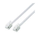 (まとめ)エレコム モジュラーケーブル 白 3m MJ-T3WH(×3セット)(2)