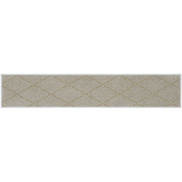 キッチンマット 約幅45×長さ240cm ベージュ 日本製 洗える 防ダニ加工 滑り止め 床暖房対応 台所 ポント スミノエ【代引不可】