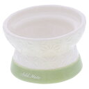 (まとめ)フードがこぼれにくい脚付き陶器食器 ドライフード向き【×2セット】 (犬猫用品/食器)【代引不可】