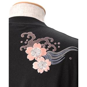 語れる立体和柄ロンT 驚愕の10柄！(NP) 　S-2034／桜波兎 M