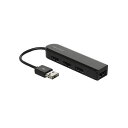 【3セット】 ナカバヤシ USB2.0両面挿し充電HUB ブラック UH-2364BKX3(2)