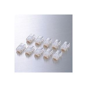 (まとめ)エレコム ELECOM RJ45コネクタ LD-RJ45T10A 10個【×10セット】 (まとめ)エレコム ELECOM RJ45コネクタ LD-RJ45T10A 10個【×10セット】