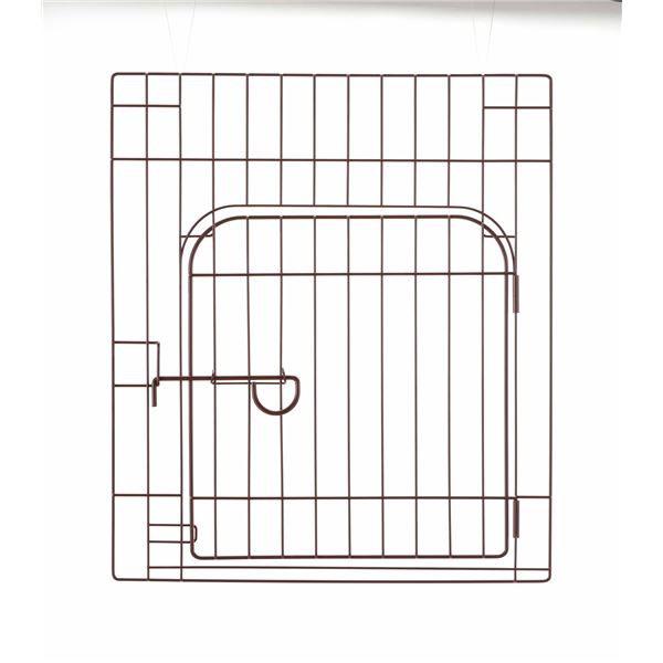 カスタムペットサークル 単品 60入口付 ブラウン （ペット用品）