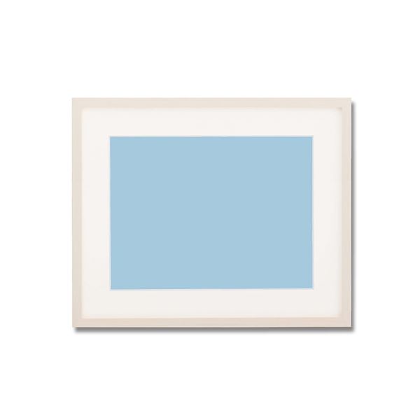 【軽量水彩額】縦横兼用 色あせを防ぐUVカットアクリル・マット付き 水彩額F8 ホワイト