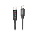 日本トラストテクノロジー JTT hoco U126 ダイナミックRGBケーブル PD100W ブラック U126-CC-BK(2)