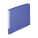 【5セット】 LIHIT LAB. パンチレスファイル(HEAVY DUTY) A3E ネイビー F376-9-NVX5(3)