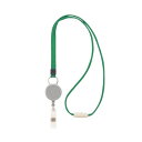 ライオン事務器名札用ストラップ グリーン N-5P 1セット(10本)