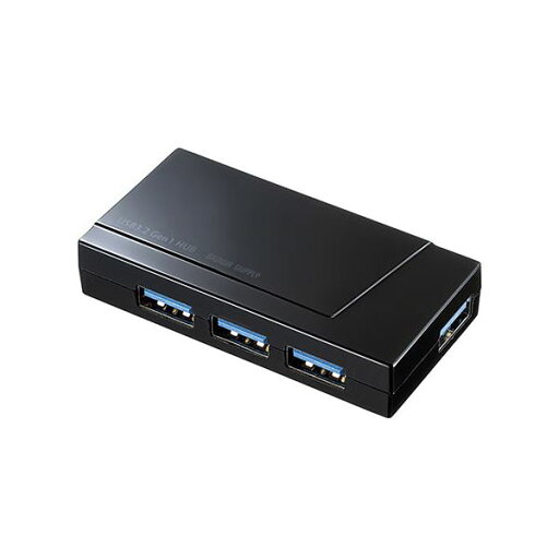 サンワサプライ USB3.2 Gen1 4ポートハブ(4ポート・バスパワー) USB-3H417BKN サンワサプライ USB3.2 Gen1 4ポートハブ(4ポート・バスパワー) USB-3H417BKN