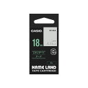 カシオ計算機 ネームランドテープ 18mm 白文字 透明 XR-18AX(2)