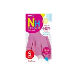 （まとめ）ショーワ ナイスハンドミュー中厚手 Sサイズ ピンク【×20セット】