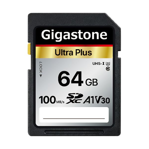 （まとめ）Gigastone SDXCカード 64GB V30 UHS-1 U3 A1 GJSX-64GV3A1 1枚【×3セット】