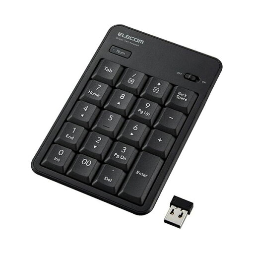 エレコム 無線静音テンキーパッドブラック TK-TDM022SKBK 1個 エレコム 無線静音テンキーパッドブラック TK-TDM022SKBK 1個