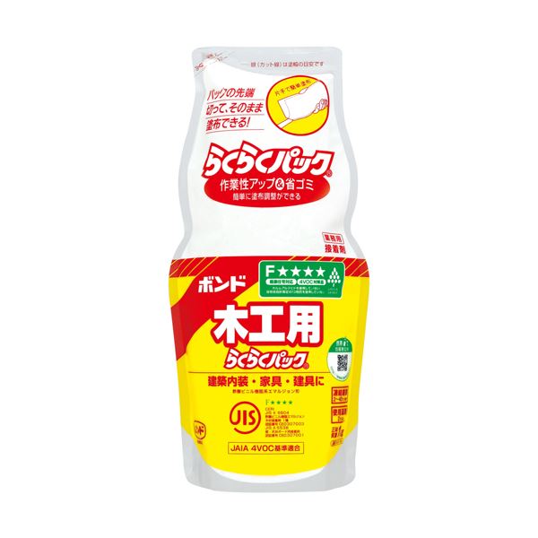 (まとめ) ボンド #40168 木工用 らくらくパック 1kg 【×5セット】