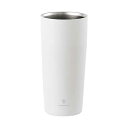 カクセー クリーンパウダー 真空二重タンブラー 630ml ホワイト CLE-04W(3)