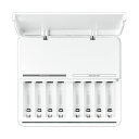 (まとめ)パナソニック USB出力付急速充電器8列 単3形・単4形用 BQ-CCA3 1個【×3セット】(2)
