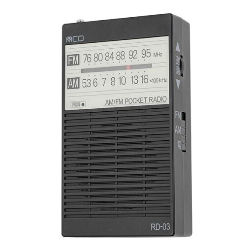 MCO ポケットラジオ 単3電池タイプ RD-03BK ブラック MCO ポケットラジオ 単3電池タイプ RD-03BK ブラック