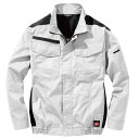 村上被服 HOOH 難燃長袖ブルゾン V4202 シルバーグレー サイズ:L 服単品 〔バッテリー・ファン・ケーブル別売〕(4)