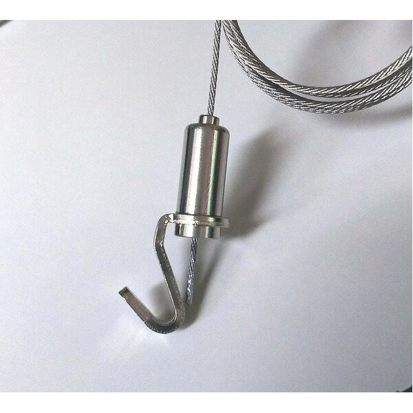 額吊り ミニワイヤー 額縁吊金具 12kgまで 全長：自在1000mm 日本製 0852 展示用具