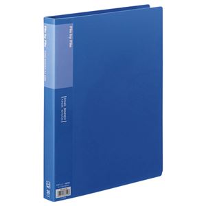 (まとめ) ビュートン リングバインダー A4タテ 30穴 45枚収容 背幅32mm ブルー RB-A4W-B 1冊 【×5セット】