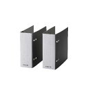 (まとめ)エレコム DVD・CD不織布ケース専用ファイル(2冊入り) CCD-B02WBK【×10セット】(2)