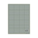 (まとめ) ライオン事務器 カッティングマット 再生PVC製 両面使用 300×220×3mm 灰/黒 CM-3012 1枚 【×4セット】