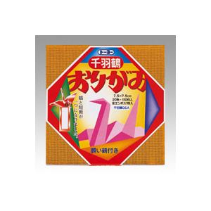 （まとめ） トーヨー 千羽鶴用おりがみ 002002 110枚入 【×30セット】