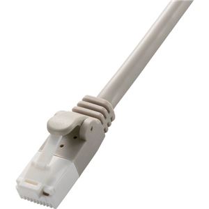 (まとめ) エレコム Cat6対応ツメ折れ防止LANケーブル ライトグレー 10m LD-GPT/LG10/RS 1本 【×5セット】