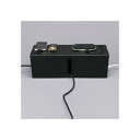 (まとめ) バッファロー ケーブルボックス 電源タップ&ケーブル収容 Lサイズ ブラック BSTB01LBK 1個 【×2セット】(2)