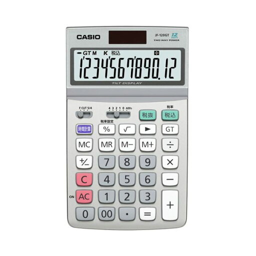 (まとめ) カシオ CASIO エコマーク付電卓 12桁 ジャストタイプ JF-120GT-N 1台 【×5セット】 (まとめ) カシオ CASIO エコマーク付電卓 12桁 ジャストタイプ JF-120GT-N 1台 【×5セット】