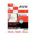 (まとめ) エーワン ラベルシール(プリンター兼用) 再生紙・ホワイト A4 ノーカット 31332 1冊(100シート) 【×2セット】(3)