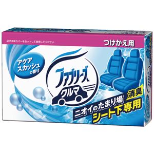 （まとめ） P＆G クルマ用置き型ファブリーズ アクアスカッシュの香り つけかえ用 130g 1個 【×10セット】