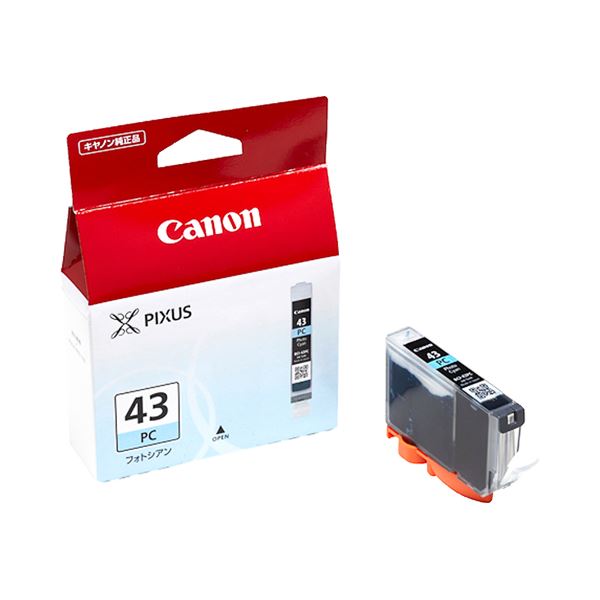 （まとめ） キヤノン Canon インクタンク BCI-43PC フォトシアン 6380B001 1個 【×3セット】