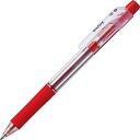 (まとめ) TANOSEE ノック式油性ボールペン ロング芯タイプ 1.0mm 赤 1本 【×60セット】(3)