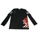 愛・直江兼続 長Tシャツ 楽 XS 黒(4)