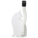 ドアストッパー 約縦6.3×横10.2×高さ23.2cm 猫 ねこ ホワイト マグネットタイプ 日本製 玄関ドア エントランス 入口(3)