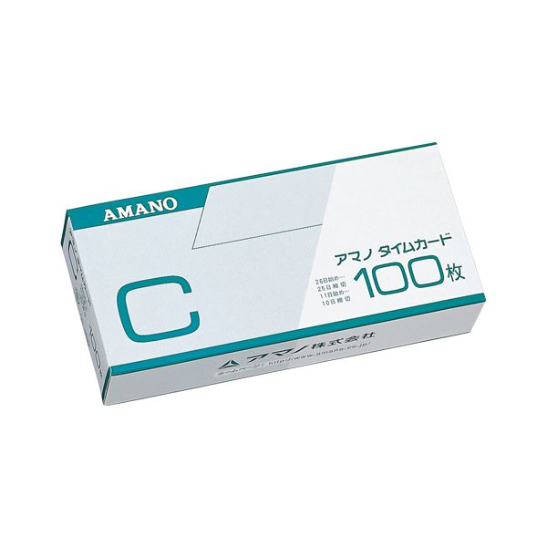 （まとめ） アマノ タイムカード （標準）Cカード 1箱入 【×3セット】