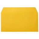 (まとめ) 寿堂 カラー横型封筒 110×220mm 127.9g/m2 テープのり付 〒枠なし 柚子 10351 1パック(10枚) 【×15セット】