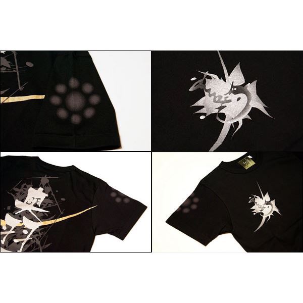 戦国武将Tシャツ 【伊達政宗 奥羽覇王】 Sサイズ 半袖 ブラック(黒) 〔Uネック おもしろ〕