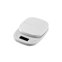 エレコム キッチンスケール/タイマー付/最大2kg/最小0.1g表示/ホワイト HCS-KS03WH(3)