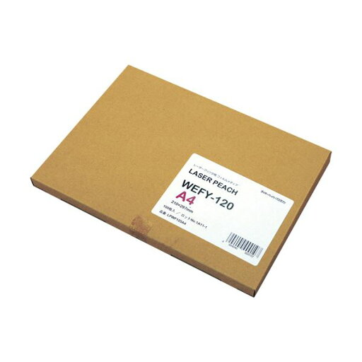 ダイオーペーパープロダクツレーザーピーチ WEFY-120 A4 LPWF120A4 1冊(100枚) ダイオーペーパープロダクツレーザーピーチ WEFY-120 A4 LPWF120A4 1冊(100枚)