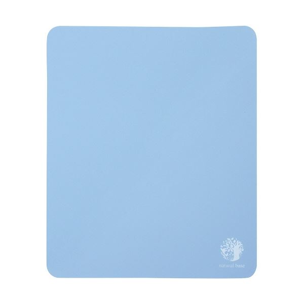 (まとめ) サンワサプライ ベーシックマウスパッド natural base ブルー MPD-OP54BLN 1セット(5枚) 【×3セット】
