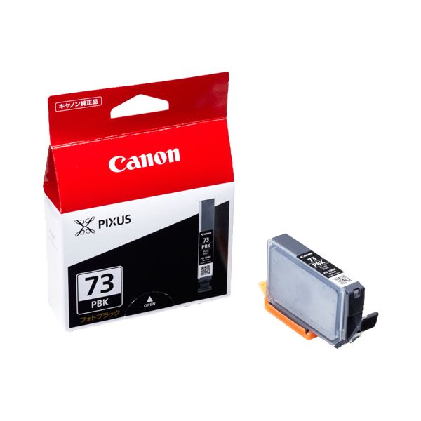 (まとめ) キヤノン Canon インクタンク PGI-73PBK フォトブラック 6393B001 1個 【×10セット】