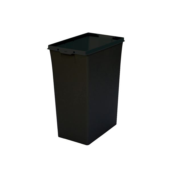 ダストボックス ゴミ箱 #45 黒 本体のみ 単品 容量:46L ポリプロピレン 蓋別売 エコン インテリア雑貨 生活用品