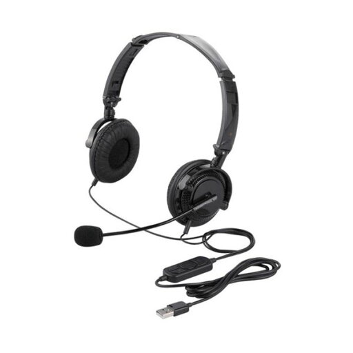 バッファロー 両耳ヘッドバンド式ヘッドセット ブラック BSHSUH13BK 1個 バッファロー 両耳ヘッドバンド式ヘッドセット ブラック BSHSUH13BK 1個