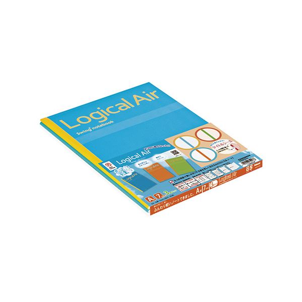 (まとめ) ナカバヤシ ロジカルエアーノート 糸綴じノート A4 40枚 A罫 3冊パック 【×10セット】