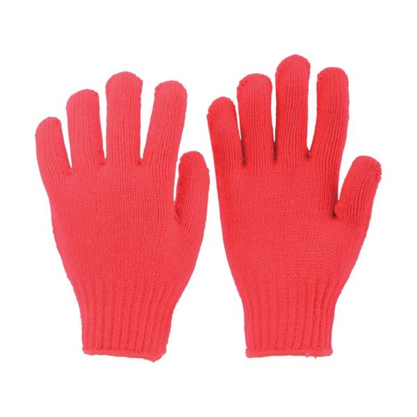 ■サイズ・色違い・関連商品■紺■赤[当ページ]■黄■商品内容【ご注意事項】この商品は下記内容×10セットでお届けします。【商品説明】●ナイロンを使用した色付の手袋です。■商品スペックサイズ：フリー色：赤その他仕様：●厚み:2mm●7ゲージ編●全長(cm):23.5●手のひら周り(cm):20●中指長さ(cm):8●質量(g):58●タイプ:すべり止めなし【キャンセル・返品について】商品注文後のキャンセル、返品はお断りさせて頂いております。予めご了承下さい。■送料・配送についての注意事項●本商品の出荷目安は【5 - 11営業日　※土日・祝除く】となります。●お取り寄せ商品のため、稀にご注文入れ違い等により欠品・遅延となる場合がございます。●本商品は仕入元より配送となるため、沖縄・離島への配送はできません。[ TCNGR ]
