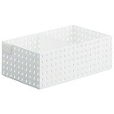 (まとめ) 小物入れ/マルチ収納ケース 【ワイド L ホワイト】 奥行き35cmタイプ 9046 ブリックスS 【16個セット】
