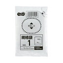(まとめ) TANOSEE 規格袋 1号0.02×70×100mm 1セット(5000枚:100枚×50パック) 【×10セット】