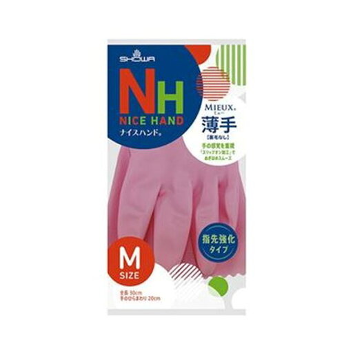 (まとめ)ショーワグローブ ナイスハンドミュー薄手 M ピンク NHMU-MP 1セット(10双)【×10セット】 (まとめ)ショーワグローブ ナイスハンドミュー薄手 M ピンク NHMU-MP 1セット(10双)【×10セット】